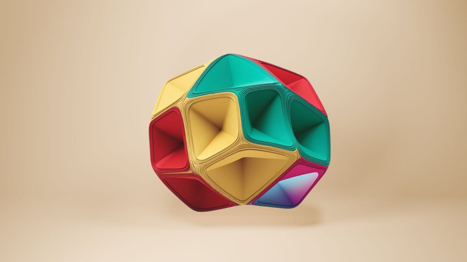 Portada del curso «Fundamentos de la accesibilidad digital». En el centro, un cubo de Rubik flotando frente a un fondo amarillo.